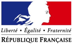 Logo de la DREETS illustrer par le drapeau de France (la couleur blanche est représenter par le visage d'une femme de profil). En dessous est écrit : Liberté, Egalité, Fraternité. En bas de l'image est inscrit REPUBLIQUE FRANCAISE
