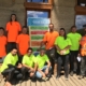 Photo de l'équipe OASURE, permanents et roseliers suite à un temps convivial et gourmand: un goûter collectif avant la période des vacances!