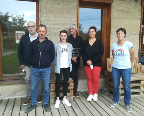 Photo de groupe entre auditeurs RSEi et une partie de l'équipe d'OASURE